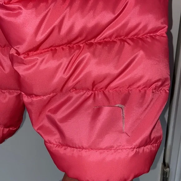 Eddie Bauer CirrusLite ombré reversible hooded down jacket girls L 14/16 - Picture 3 of 7